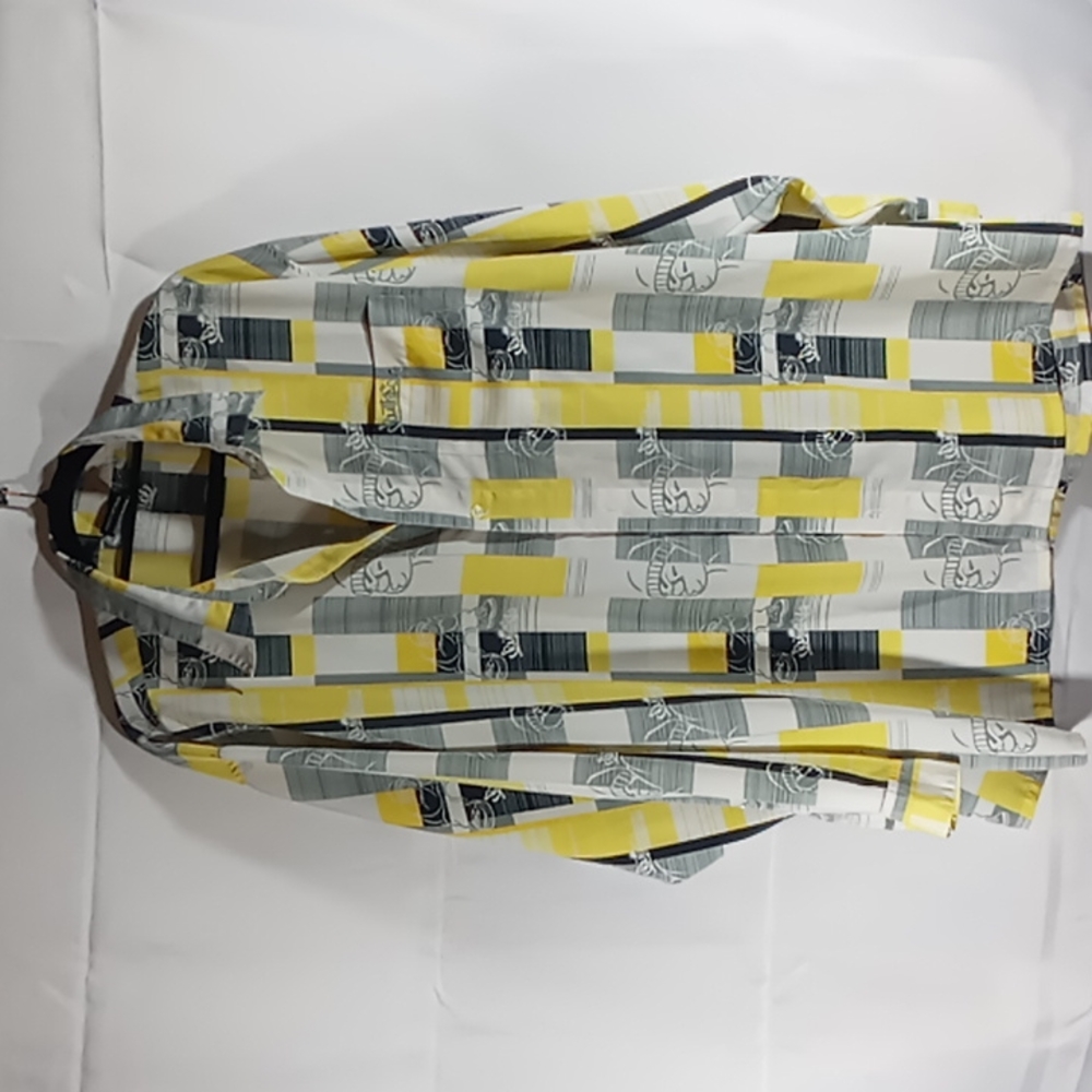 South Pole XL Long Sleeve shirt with yellow, gray and white with graphic print